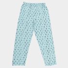 Girls' Light Aqua Blue Cupcake Printed Cotton Blend Pyjama, Light Green, small image number null