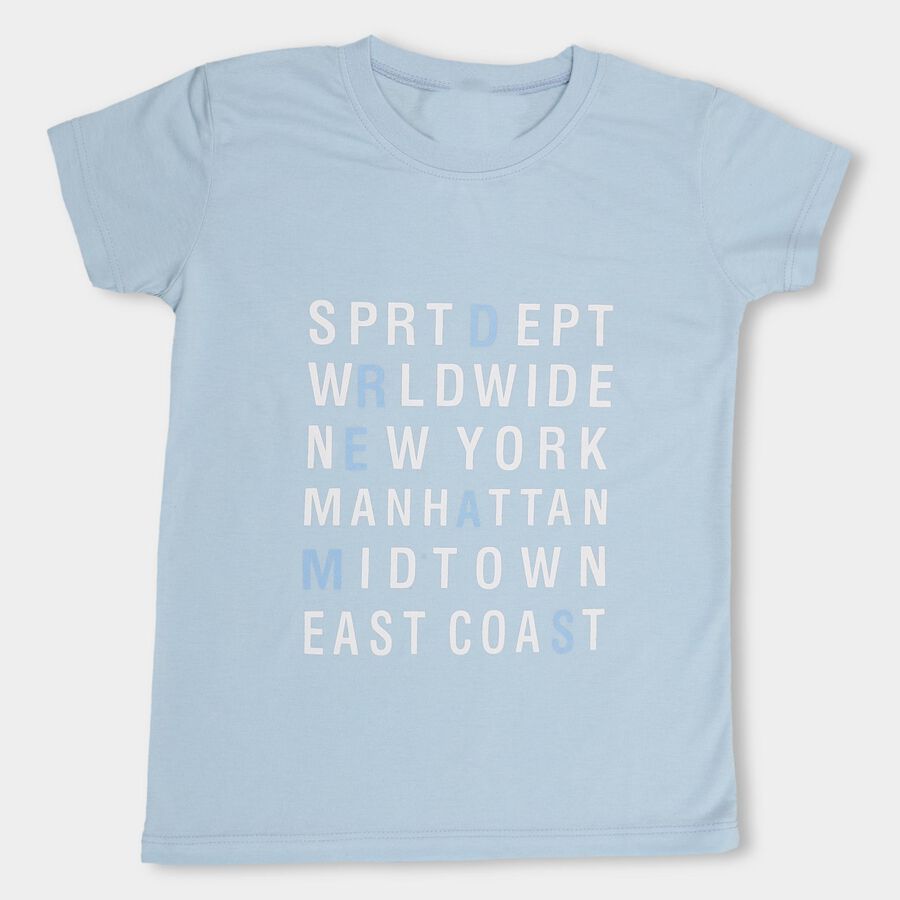 Girls' T-Shirt, Light Blue, large image number null