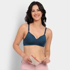 Ladies' Bra, Teal Blue, small image number null