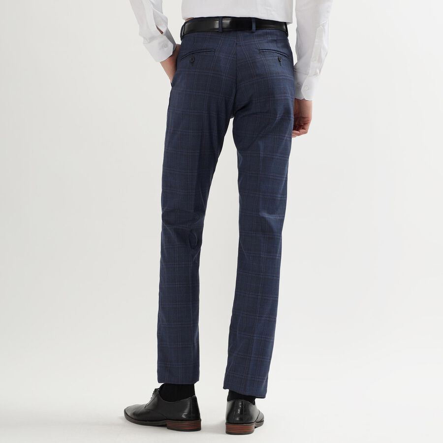 Men's Slim Fit Formal Trousers, Navy Blue, large image number null