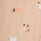 Boys Light Beige Crew Neck Casual Sweatshirt, Beige, small image number null