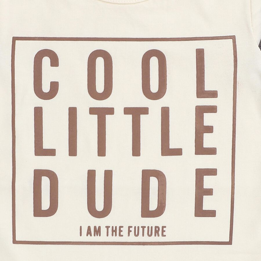 Infants' T-Shirt, Off White, large image number null