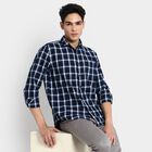 Men's 100% Cotton Casual Shirt, हल्का ग्रे, small image number null