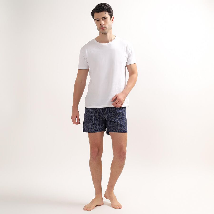 Men's 100% Cotton Boxers, नेवी ब्लू, large image number null