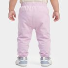 Infants' Lavender Jogger Fit Cartoon Printed Cotton Pyjama, लाइलेक, small