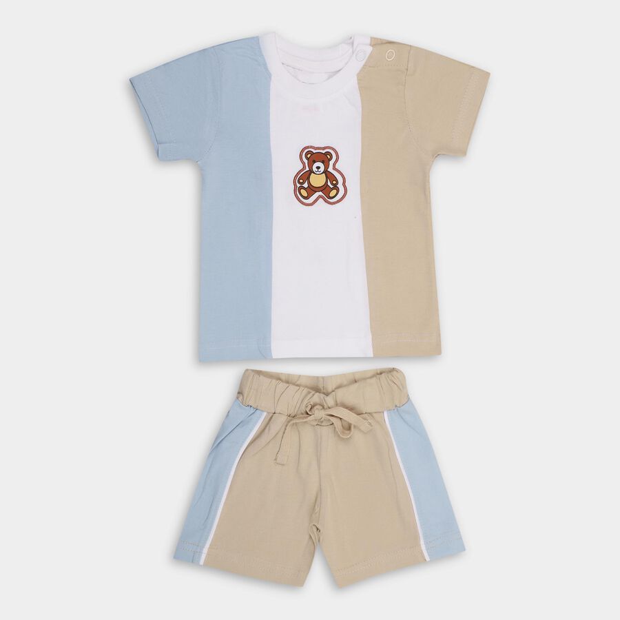 Infant Boys' 100% Cotton Baba Suit , गहरा पीला, large image number null