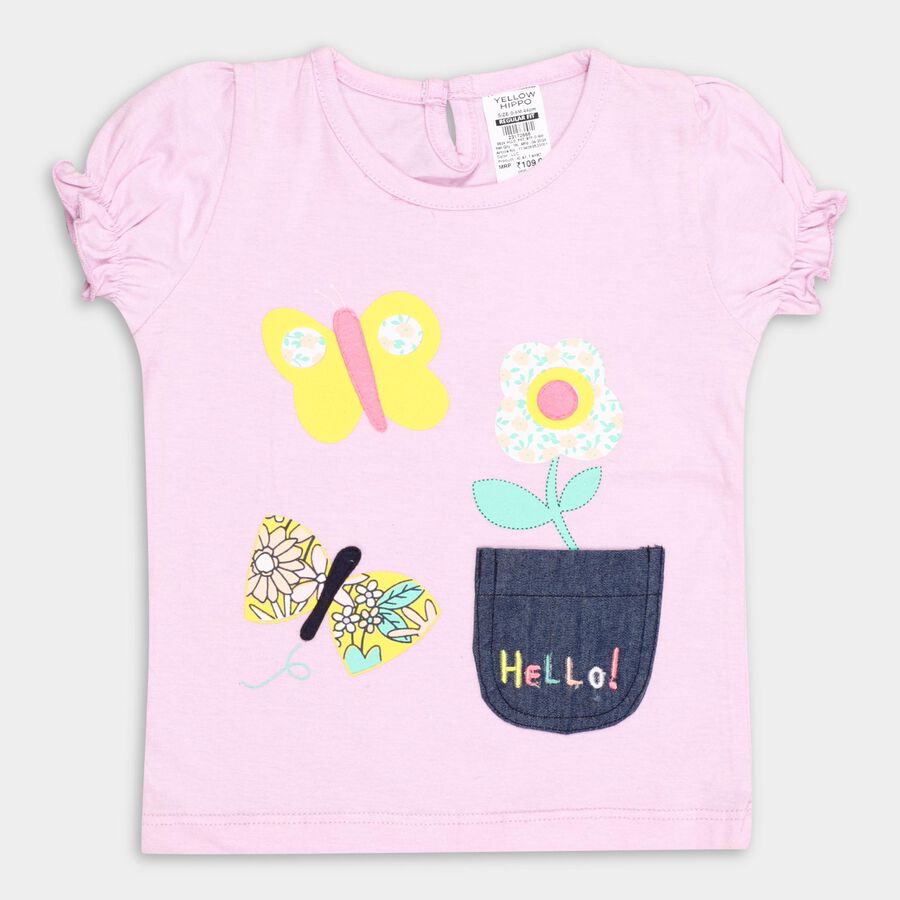 Infants' 100% Cotton T-Shirt , लाइलेक, large image number null