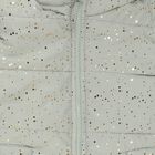 Girls' Light Sage Green Hooded Glitter Puffer Jacket, Light Green, small image number null