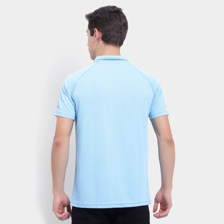 Printed Polo T-Shirt, Sky Blue, large image number null