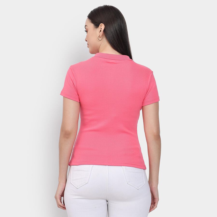 Ladies' Polo T-Shirt , मूँगा (कोरल), large image number null