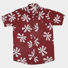 Boys Brown Cotton Classic Casual Shirt, Brown, small