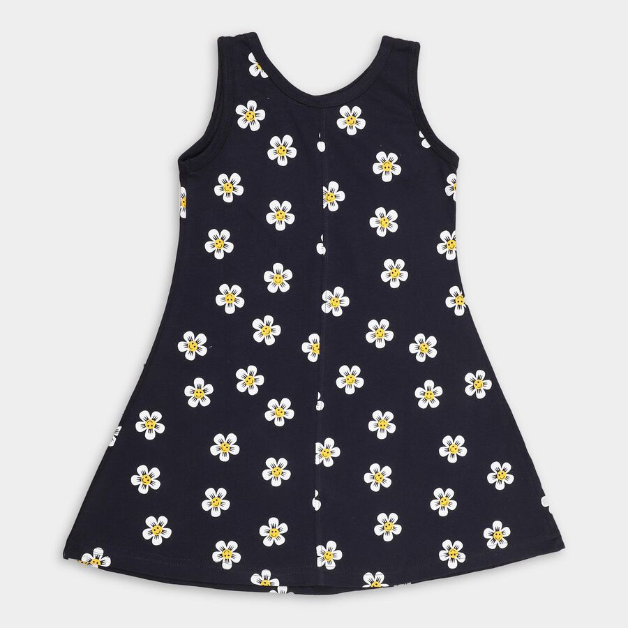 Girls' Frock, Navy Blue, large