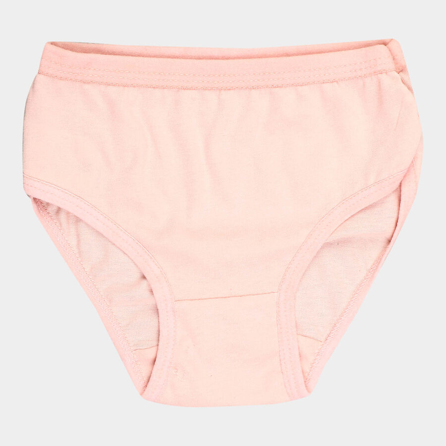 Girls Cotton Solid Panty, Pink, large image number null