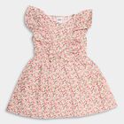 Girl's 100% Cotton Frock , गुलाबी, small image number null