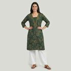 Women's Dark Green Kurta, गहरा हरा, small