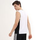 Men's Bright Snow White V-Neck Athleisure T-Shirt, White, small