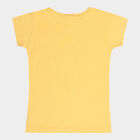 Girls Cotton T-Shirt, Yellow, small image number null