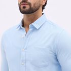 Men's Bright Aqua Classic Slim Fit Casual Shirt, Aqua, small