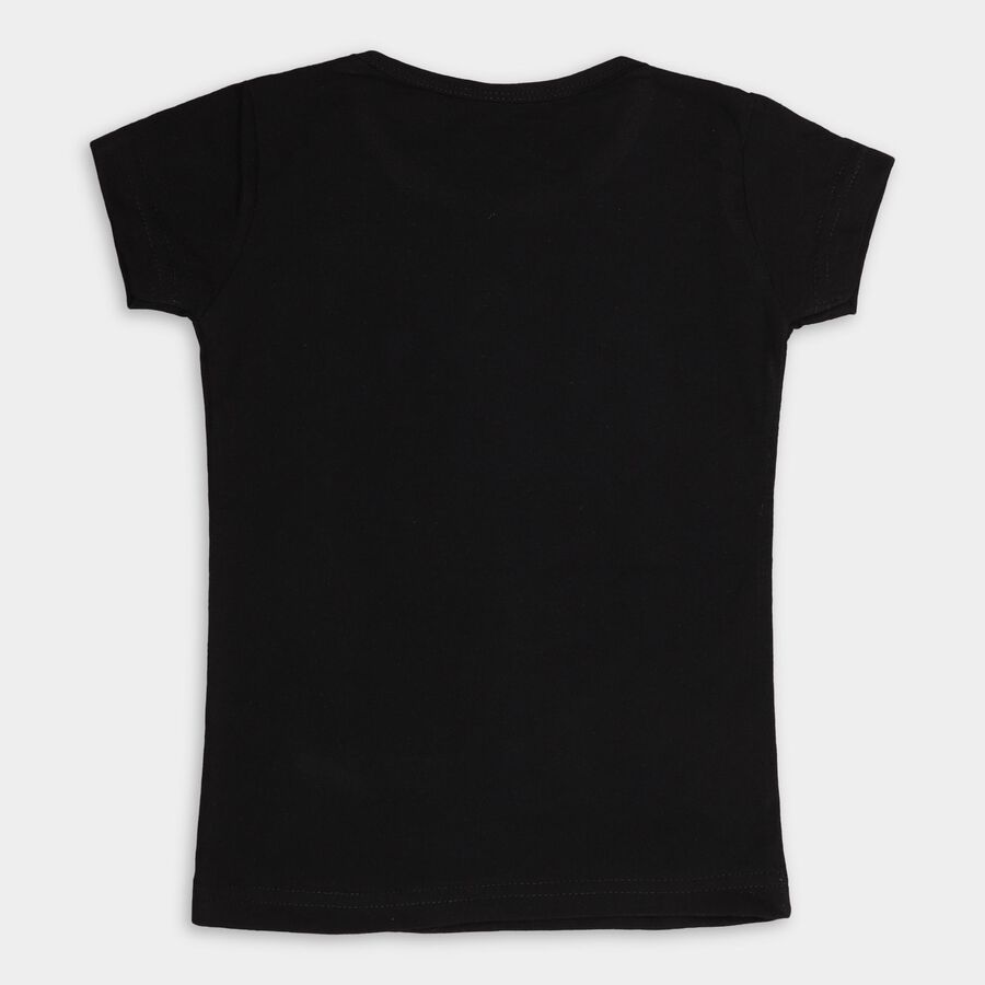 Girls' T-Shirt , Black, large image number null