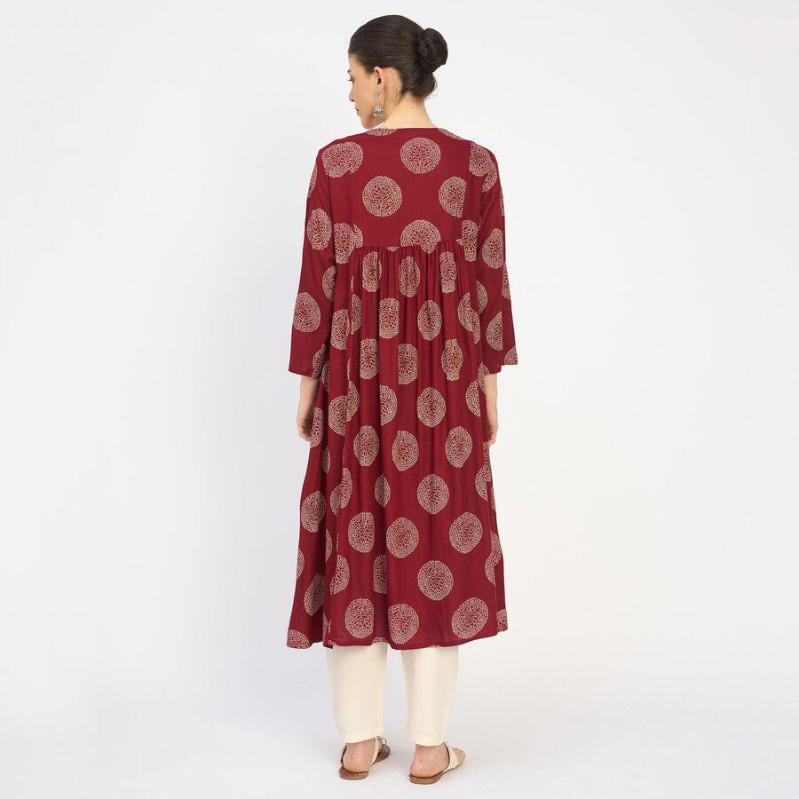 Ladies' Kurta, Maroon, large image number null