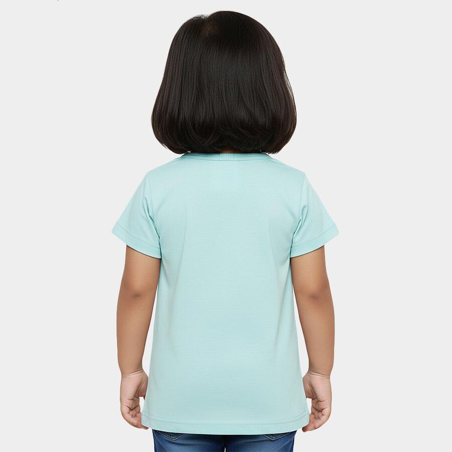 Girls' T-Shirt, हल्का नीला, large