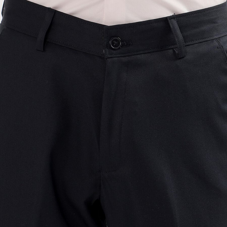 Men's Slim Fit Formal Trousers, नेवी ब्लू, large image number null