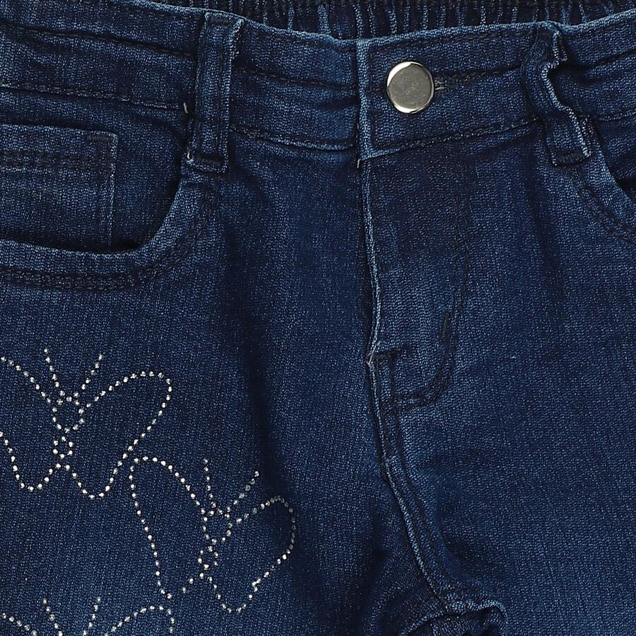 Girls' Jeans, Mid Blue, large