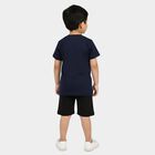 Boys Navy Blue 100% Cotton NA NA Baba Suit, Navy Blue, small