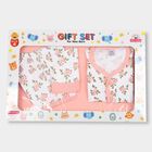 Infants' Cotton Gift Set 4 Pc&nbsp;Gift&nbsp;Set&nbsp;(Top, Shorts, Cap/Bib, Sheet), Coral, small
