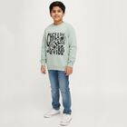 Boys' Sweatshirt, हल्का हरा, small image number null