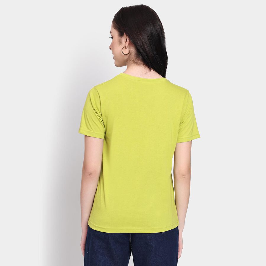Ladies' Round Neck T-Shirt, Neon Green, large image number null