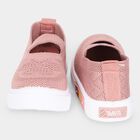 Girls' Pink Slip-On Casual Shoes, पीच, small