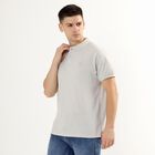 Men's Collared Half Sleeves T-Shirt, Melange Light Grey, small image number null
