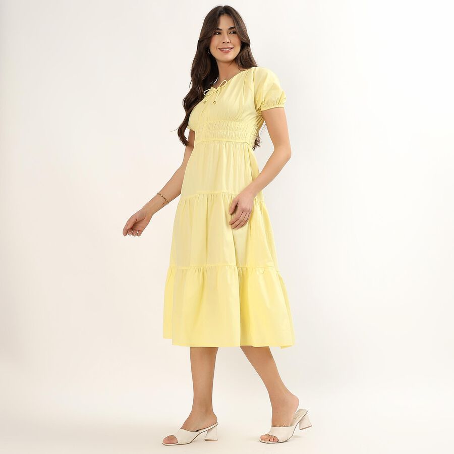 Ladies' Dress, Yellow, large