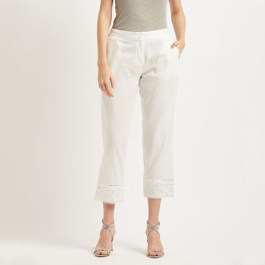 Cotton Palazzo, White, large image number null