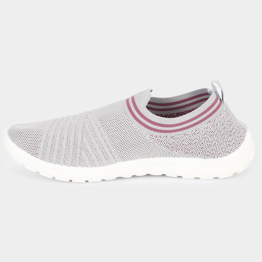 Women's Grey Slip-On Casual Shoes, Grey, large