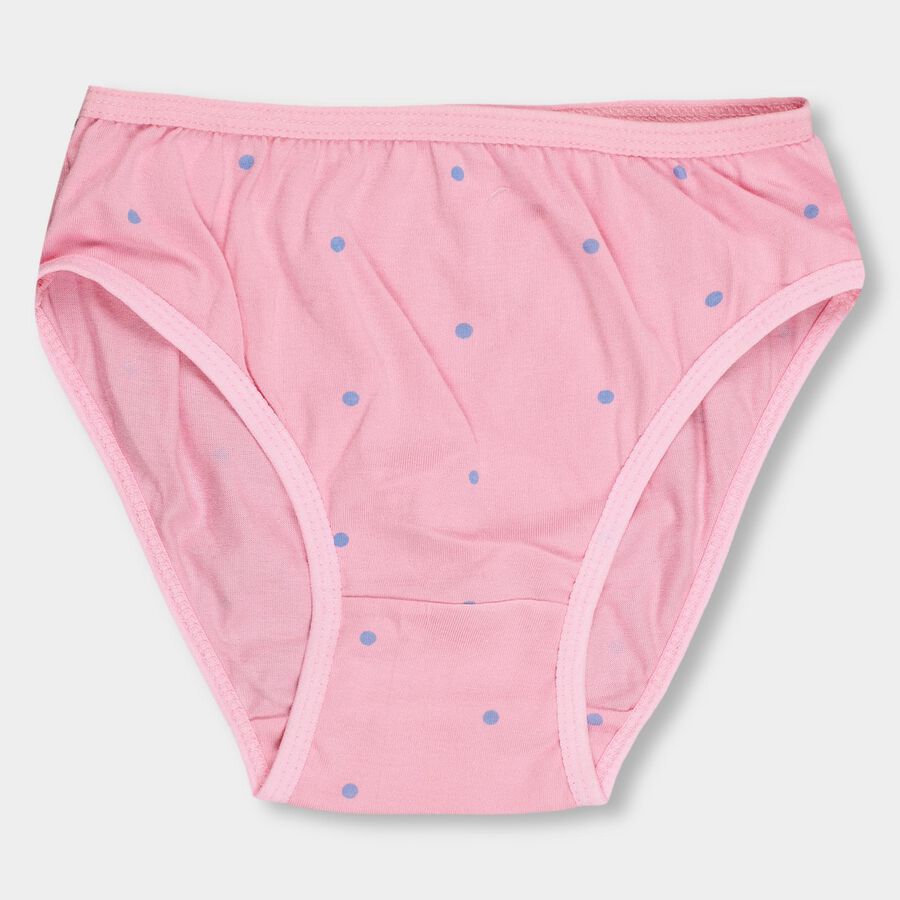 Girls' 100% Cotton Panty, Pink, large image number null