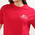 Ladies' Round Neck T-Shirt, रानी (फ्यूशिया), small