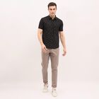 Men's 100% Cotton Regular Collar Casual Shirt, Black, small image number null