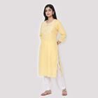 Ladies' Kurta, Yellow, small