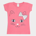 Girls Cotton T-Shirt, Pink, small image number null