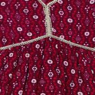 Girls Wine V Neck Co ord Set Fusion Set, Wine, small