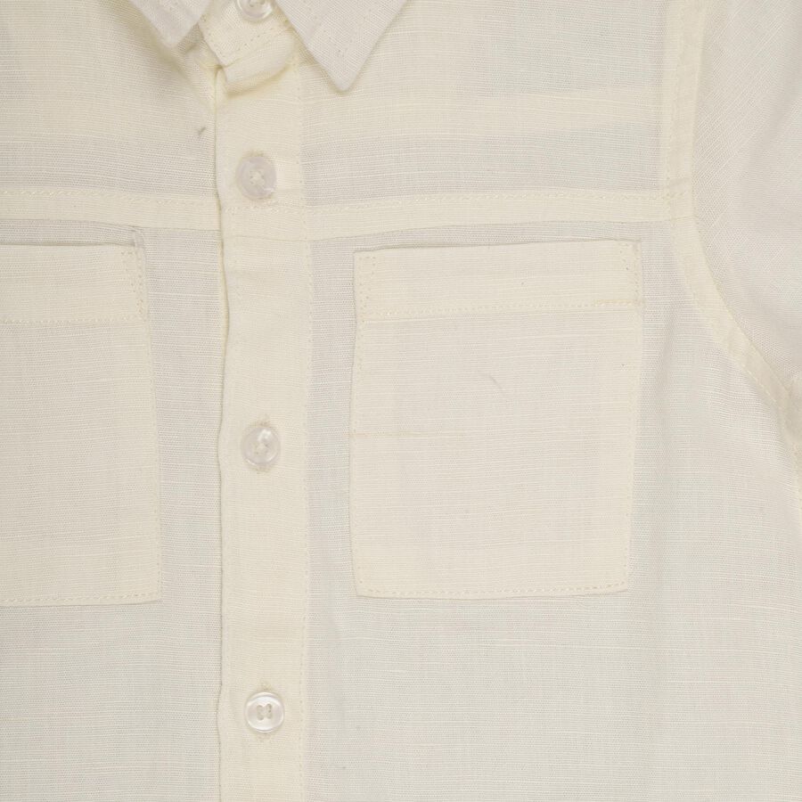 Boys' Casual Shirt, Beige, large image number null