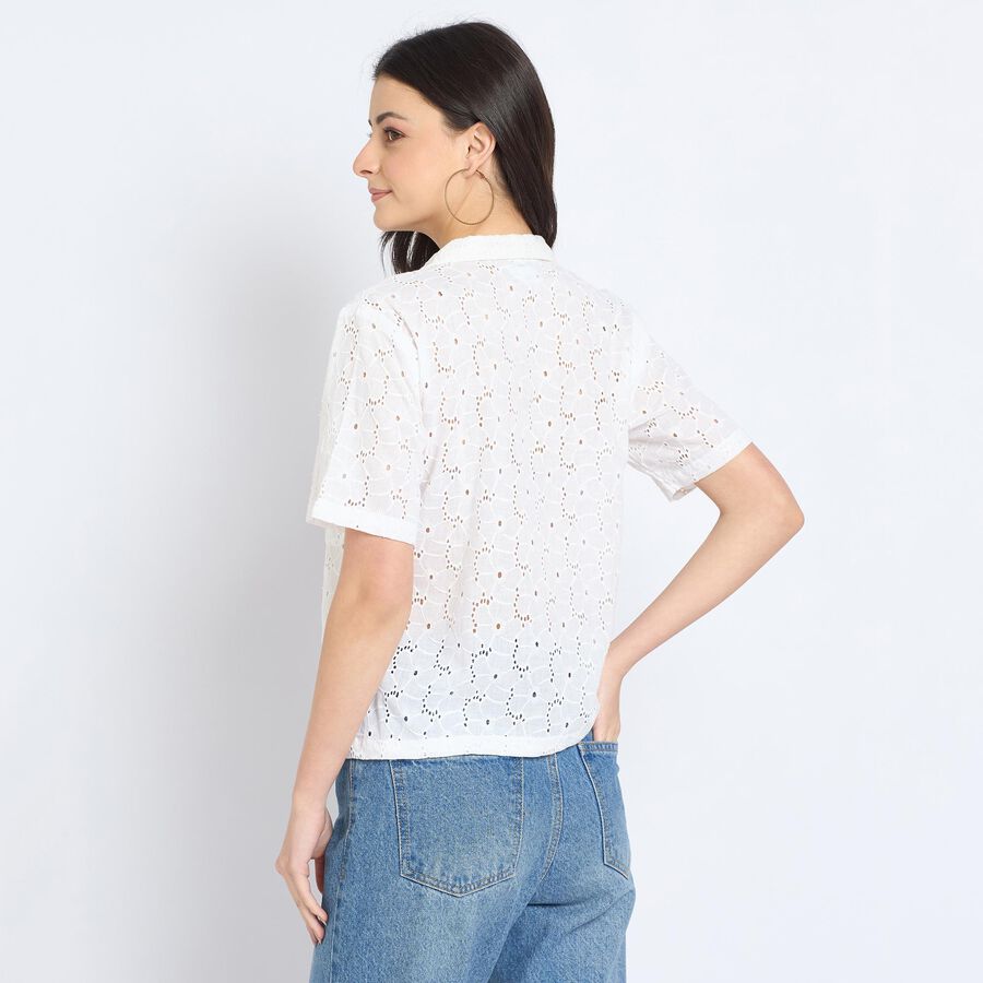 Ladies' 100% Cotton Shirt, White, large image number null