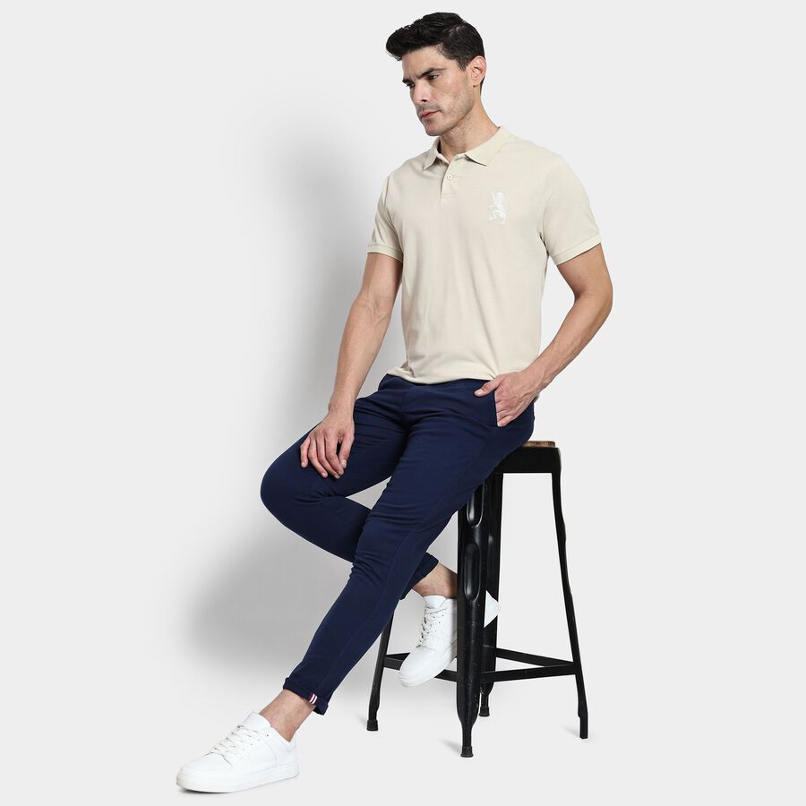 Men's Collared Half Sleeves T-Shirt, एक्रू मिश्रित, large image number null
