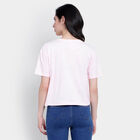 Cotton Round Neck T-Shirt, Light Pink, small image number null