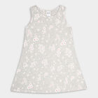 Girls' Frock, Light Grey, small image number null