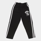Boys' Jet Black Cotton Blend Football Print Pyjama, Black, small image number null