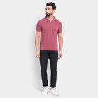 Men's Slim Fit Casual Trousers , गहरा ग्रे, small image number null