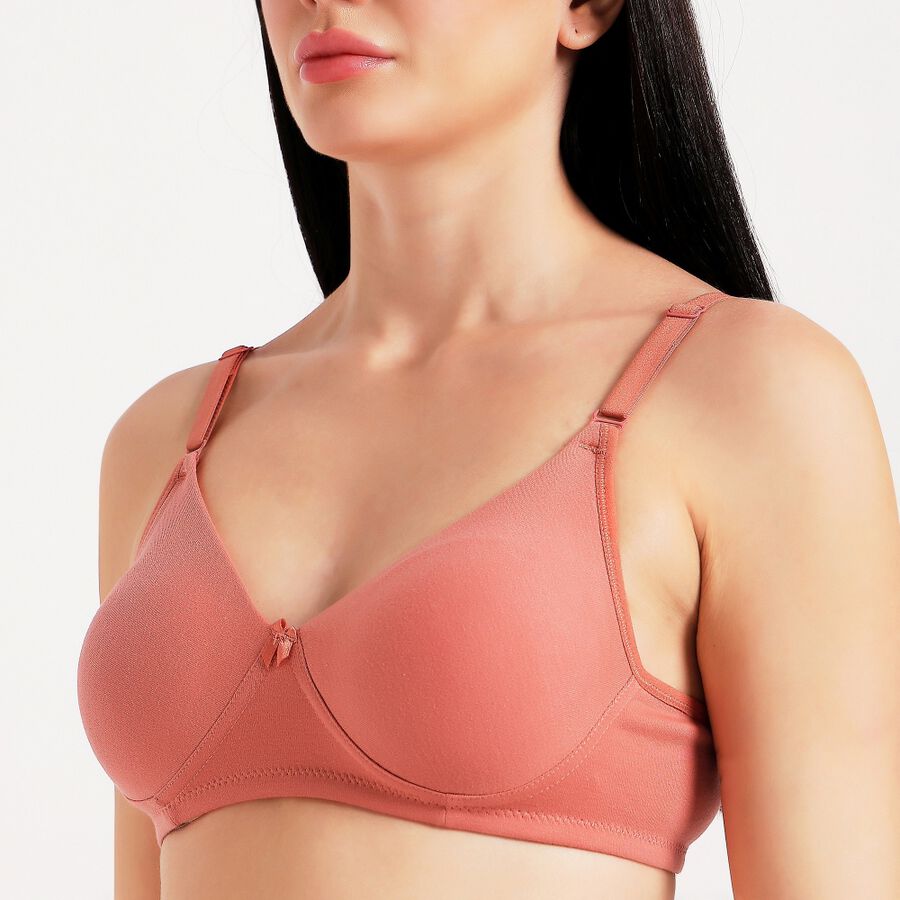 Ladies' Non-Padded Bra, Pink, large image number null